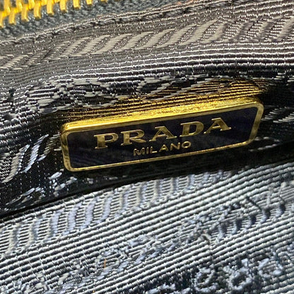 Prada Shoulder Bag Navy Removable Strap Leather — view 9