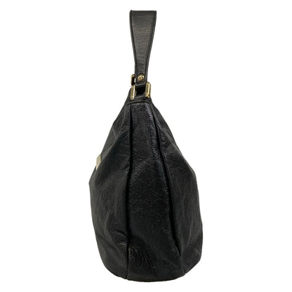 Gucci Shoulder Bag Guccissima Line Black Leather — view 4
