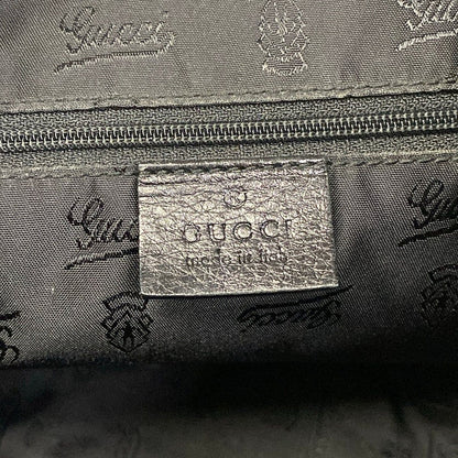 Gucci Shoulder Bag Guccissima Line Black Leather — view 8