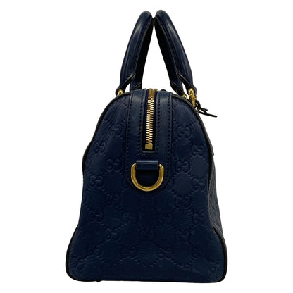 Gucci Handbag Guccissima Line Navy Leather — view 2