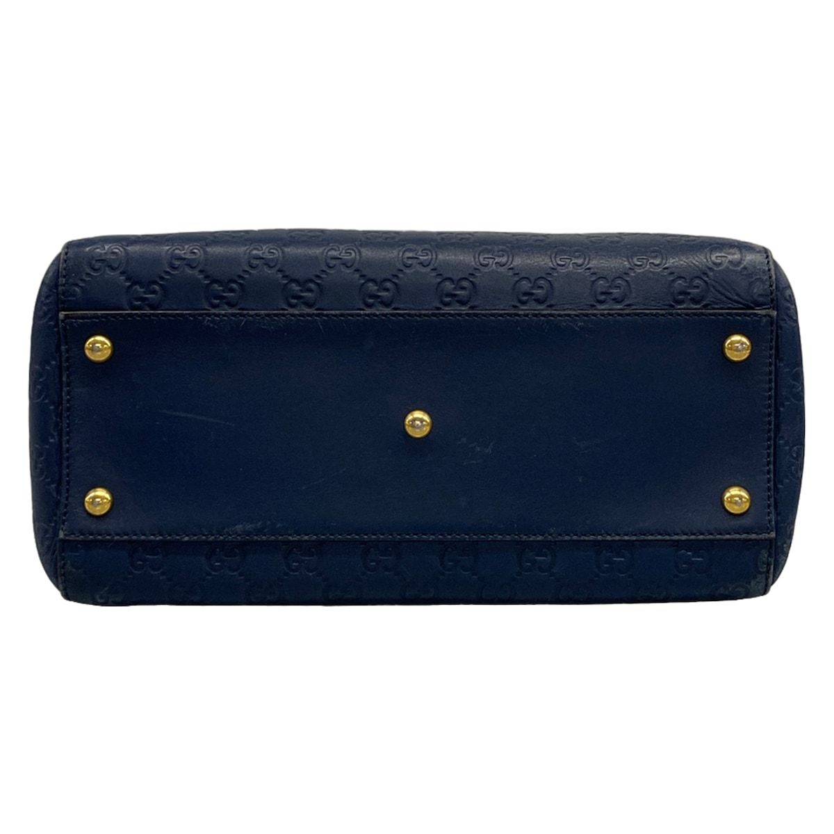 Gucci Handbag Guccissima Line Navy Leather — view 5