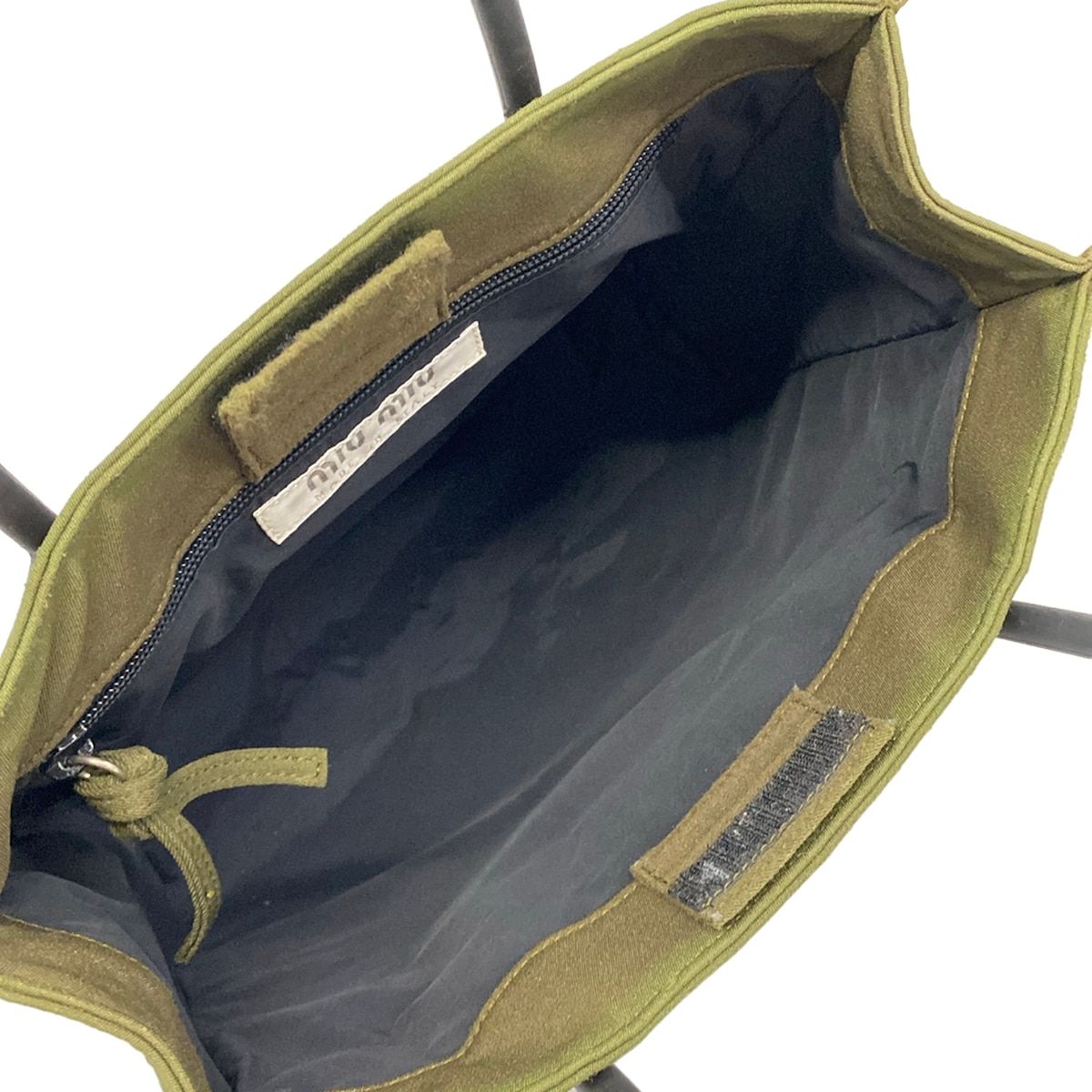 Miu Miu Tote Dark Green Gray — view 7