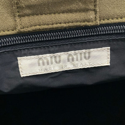Miu Miu Tote Dark Green Gray — view 8