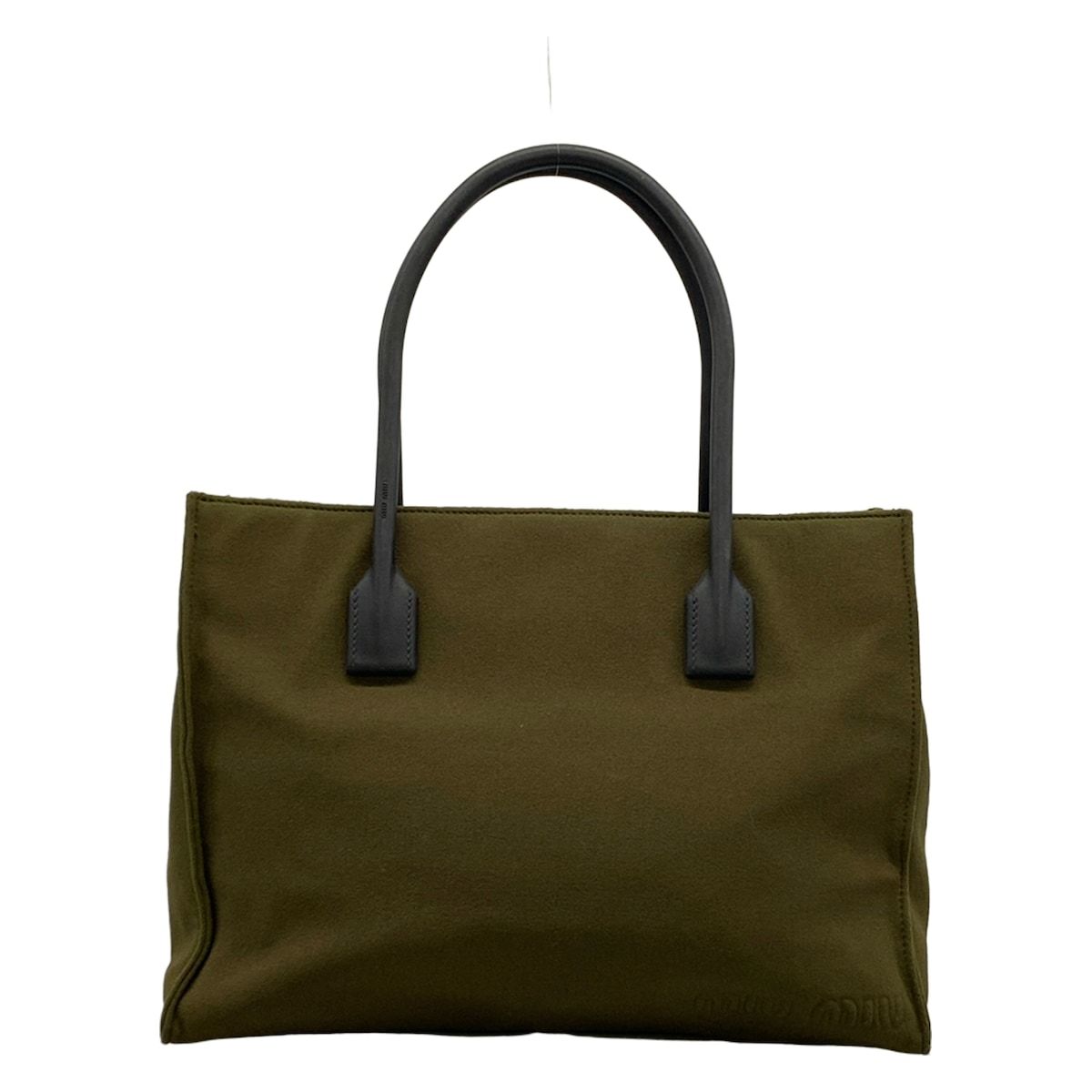 Miu Miu Tote Dark Green Gray