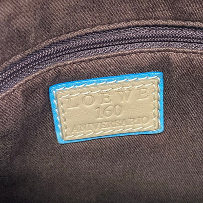 Loewe Shoulder Bag Ivory Gray Blue Anniversary Leather — view 8
