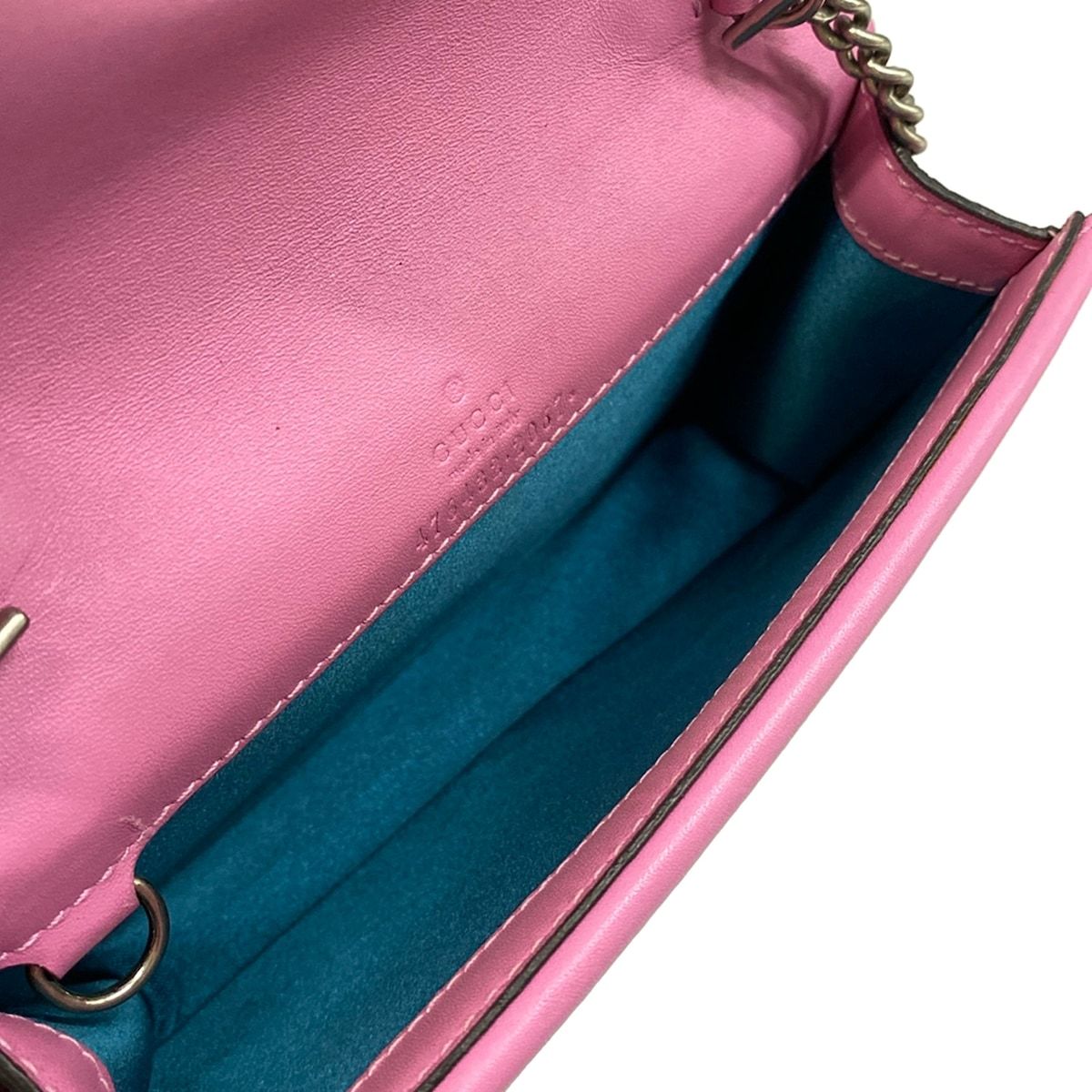 Gucci Shoulder Bag Dionysus Pink Chain Bijuu Leather — view 7