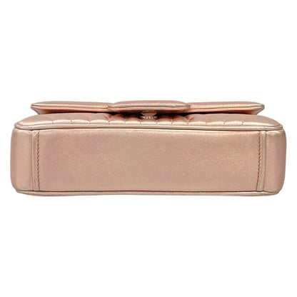 Prada Shoulder Bag Diagram Leather Small Pink Gold Chain — view 5