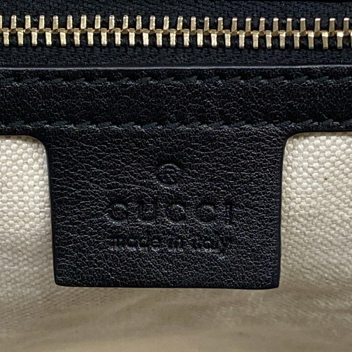 Gucci Tote Micro Guccissima Black Leather — view 9
