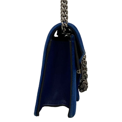 Gucci Shoulder Bag Dionysus Blue Chain Bijuu Leather — view 2
