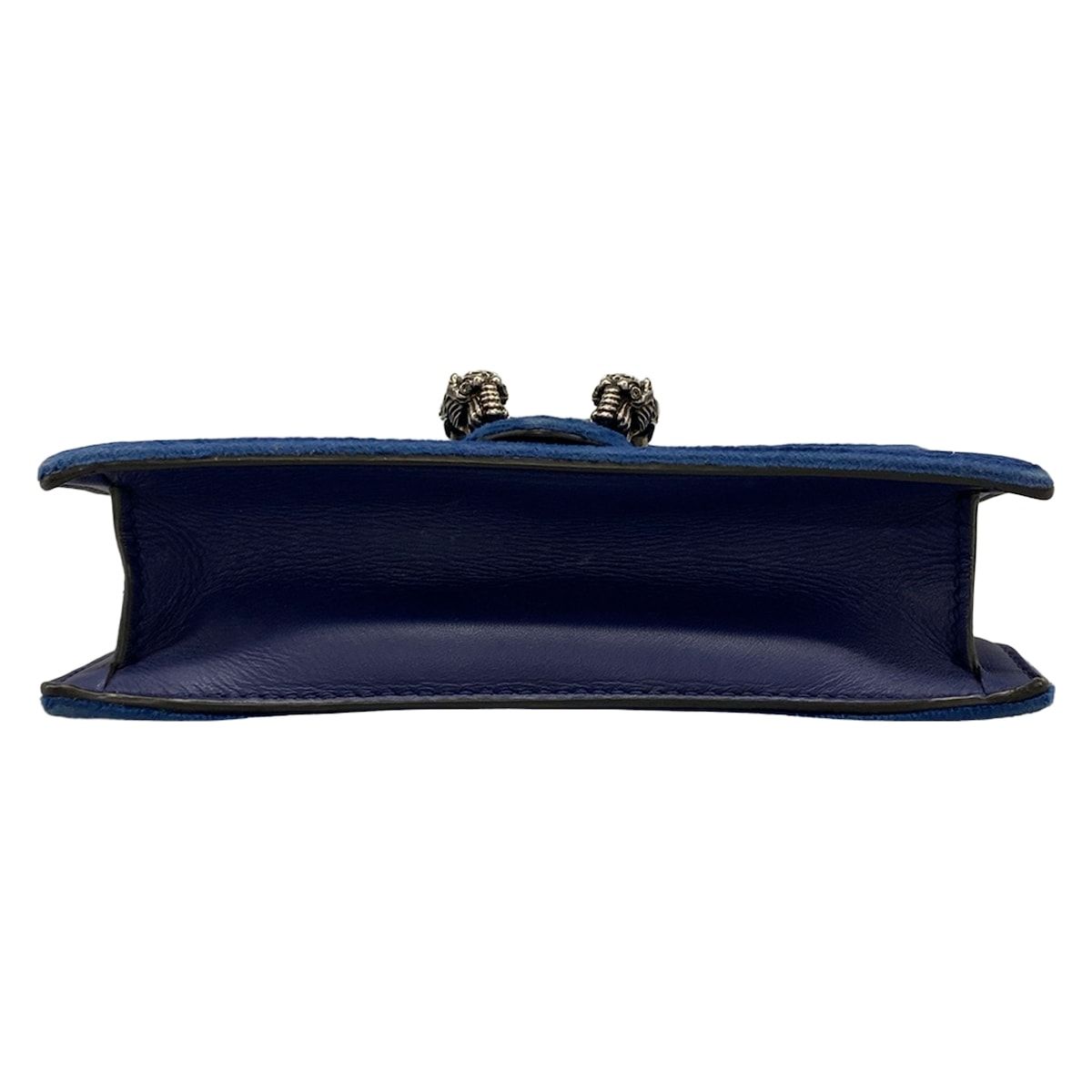 Gucci Shoulder Bag Dionysus Blue Chain Bijuu Leather — view 5