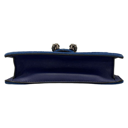 Gucci Shoulder Bag Dionysus Blue Chain Bijuu Leather — view 5