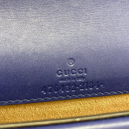 Gucci Shoulder Bag Dionysus Blue Chain Bijuu Leather — view 8