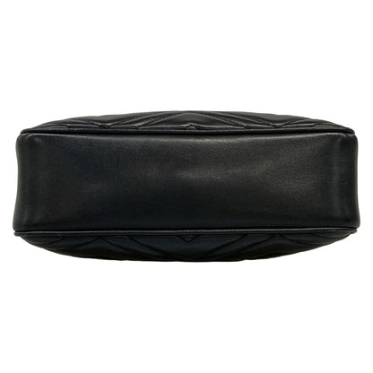 Gucci Shoulder Bag GG Marmont Black Chain Leather — view 5
