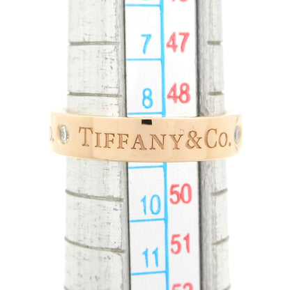 Tiffany & Co Ring Flat Band 18k Pink Gold Diamond — view 6