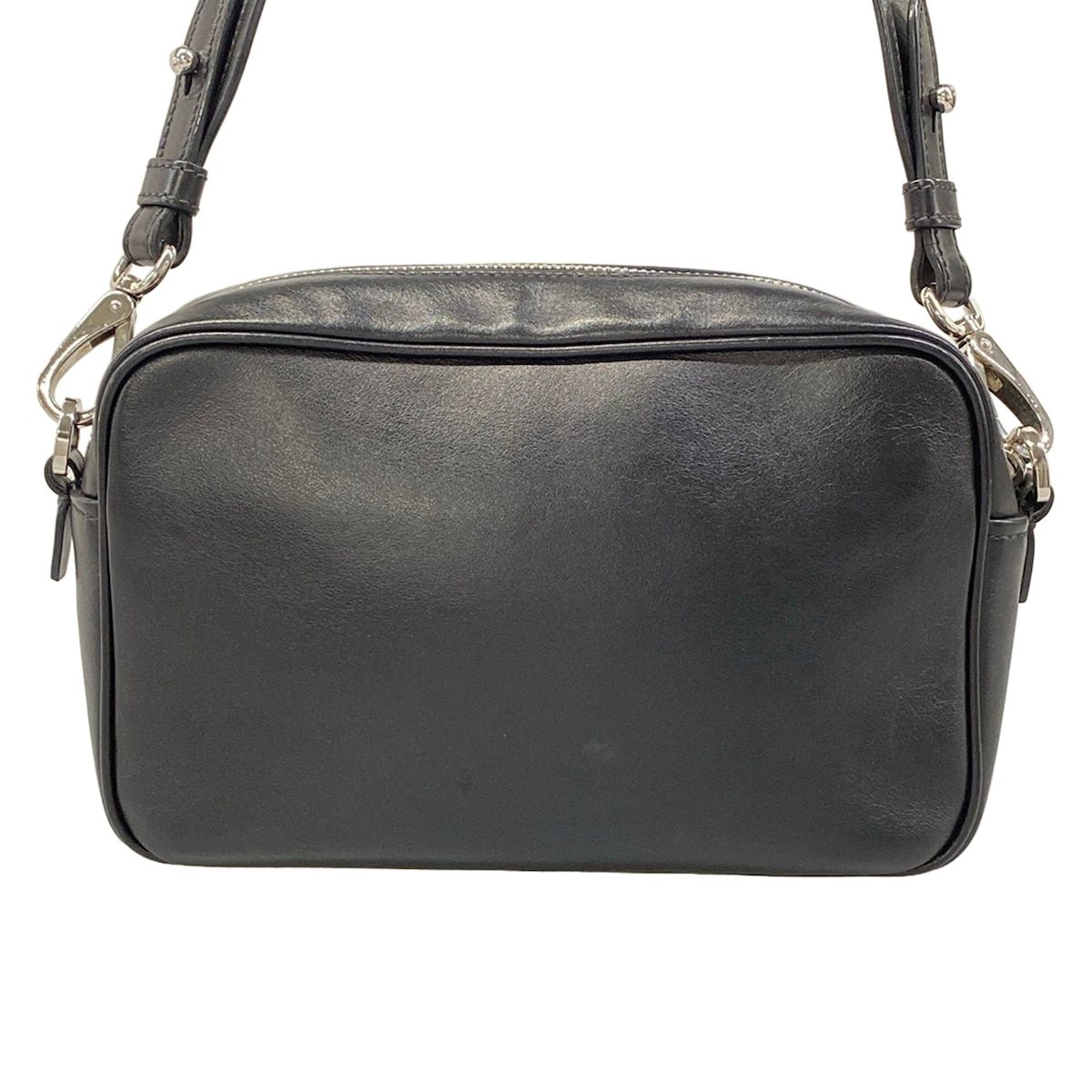 Prada Shoulder Bag Black Purple Gray Leather — view 3