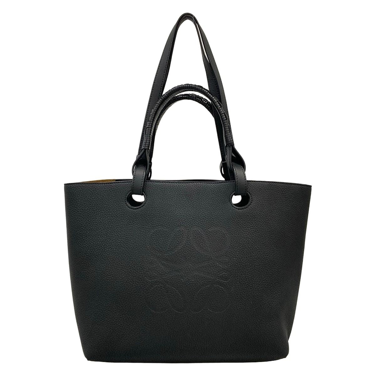 Loewe Tote Anagram Black 2-Way Leather