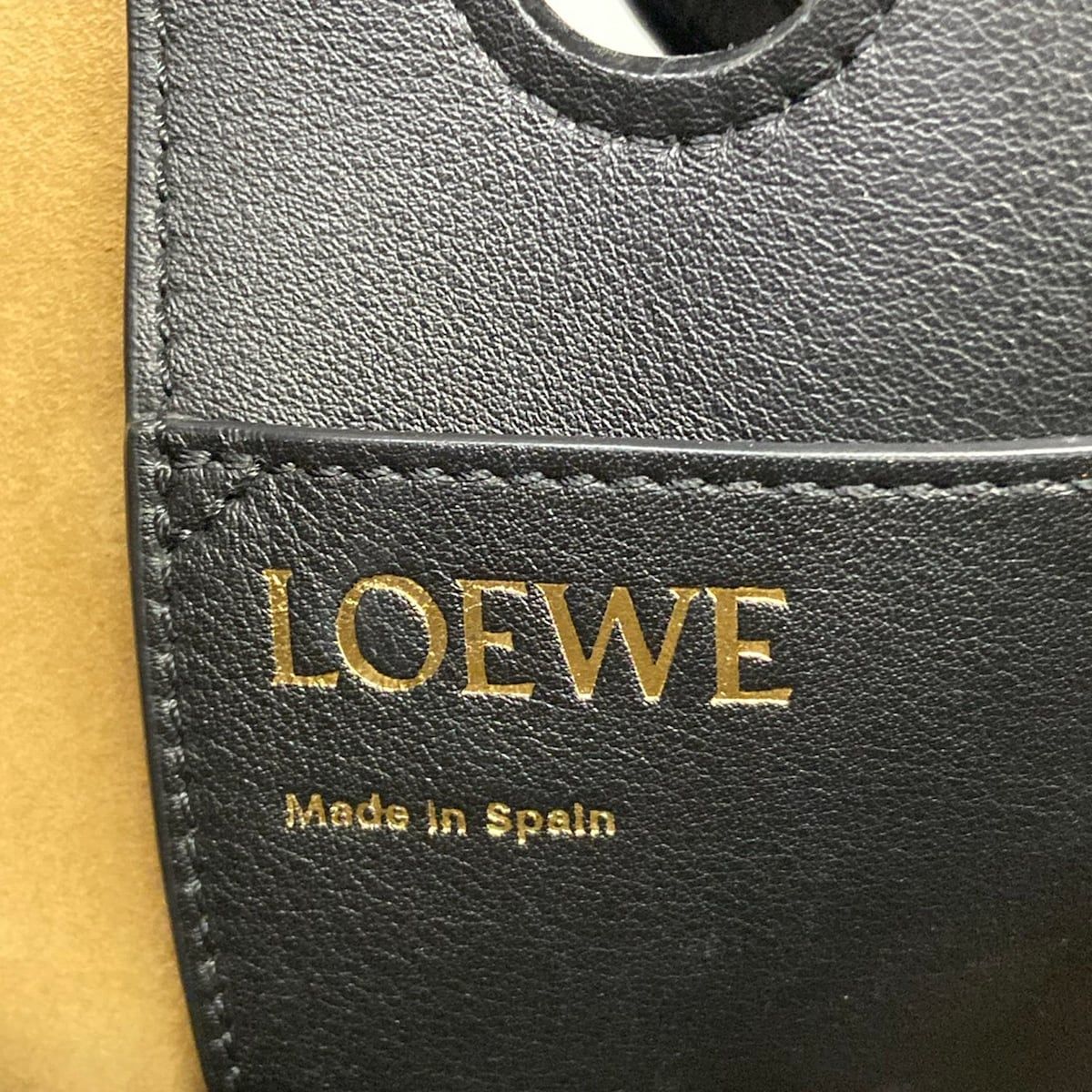 Loewe Tote Anagram Black 2-Way Leather — view 9