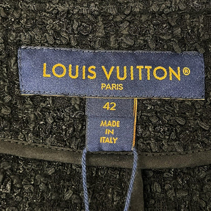 Louis Vuitton Jacket L Double Blessed Tweet Gutterleather Jdk Black Cotton — view 3