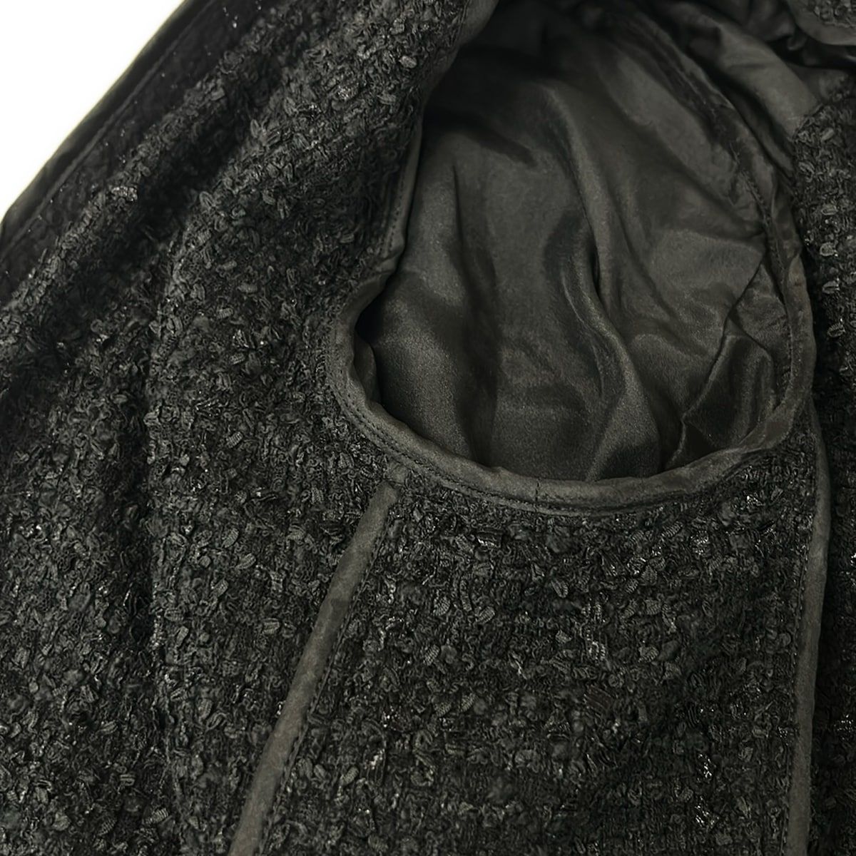 Louis Vuitton Jacket L Double Blessed Tweet Gutterleather Jdk Black Cotton — view 8