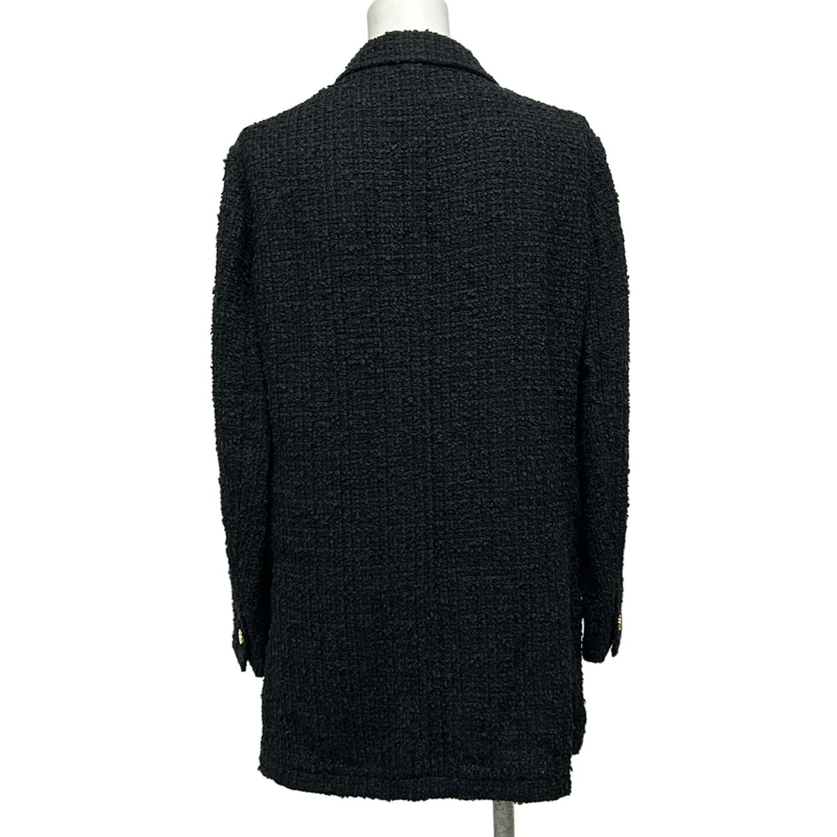 Louis Vuitton Jacket L Double Blessed Tweet Gutterleather Jdk Black Cotton — view 2