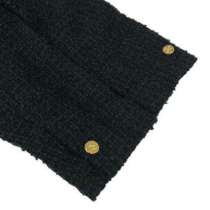 Louis Vuitton Jacket L Double Blessed Tweet Gutterleather Jdk Black Cotton — view 5