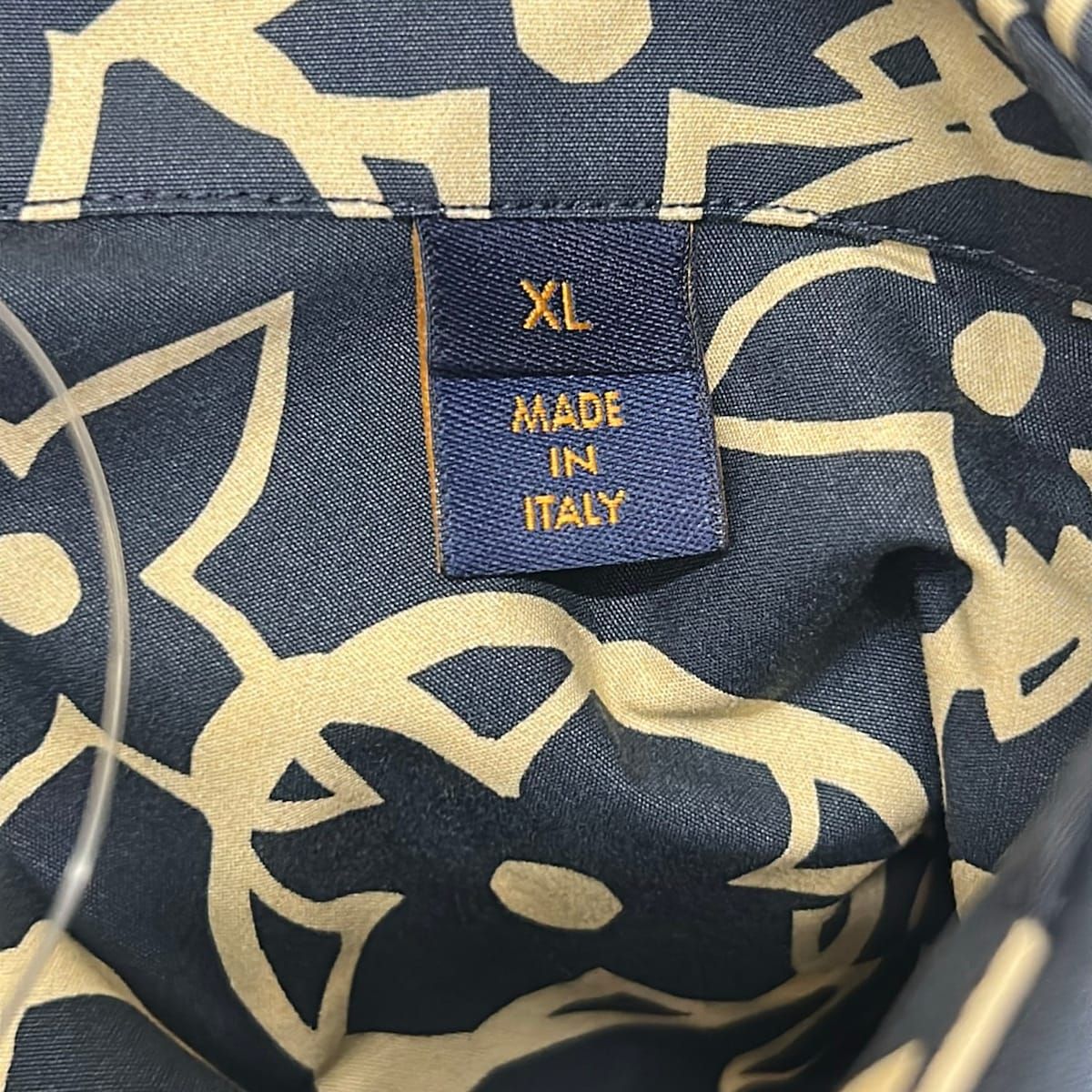 Louis Vuitton Short Sleeve Shirt XL LV Wax Short Monogram Fs8 Dark Navy White — view 5