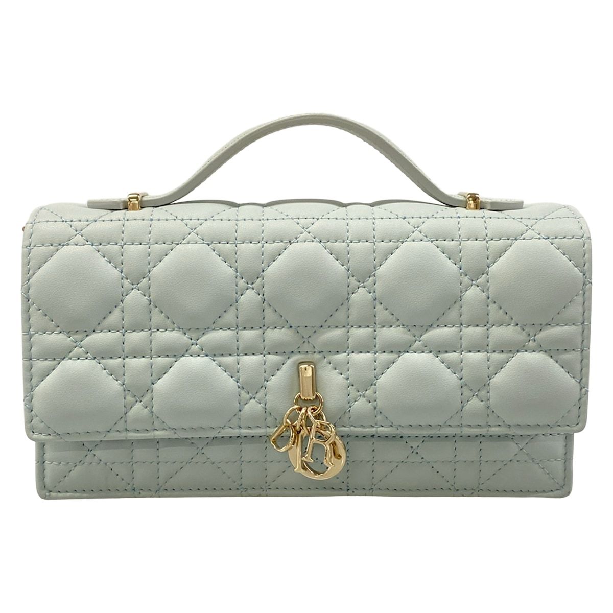 Dior My Mini Bag Light Blue Cannage Stitch Lambskin
