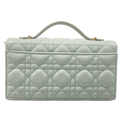 Dior My Mini Bag Light Blue Cannage Stitch Lambskin — view 3