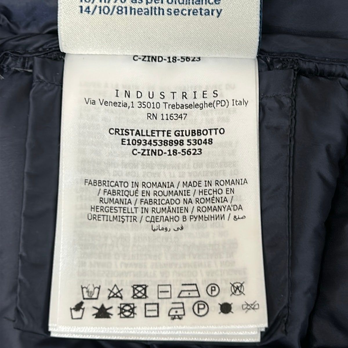 Moncler Down Jacket 00 XS Cristallette Dark Gray Long Sleeve Winter — view 4