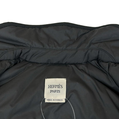 Hermes Down Jacket 36 S Black Long Sleeve Winter Clou de Selle — view 9
