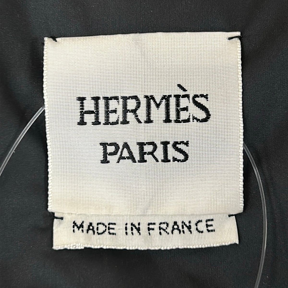 Hermes Down Jacket 36 S Black Long Sleeve Winter Clou de Selle — view 3