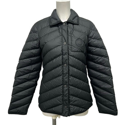 Hermes Down Jacket 36 S Black Long Sleeve Winter Clou de Selle