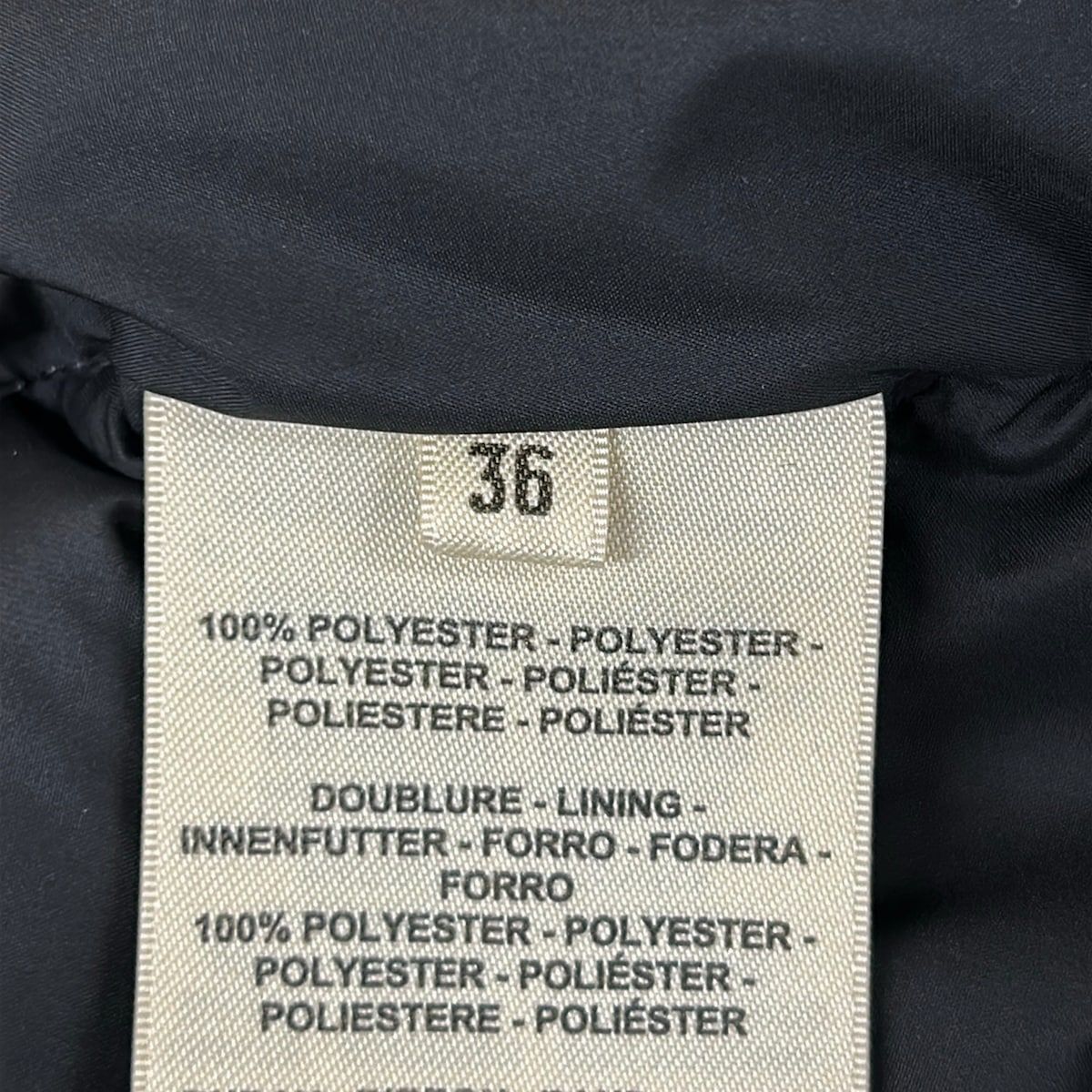 Hermes Down Jacket 36 S Black Long Sleeve Winter Clou de Selle — view 5