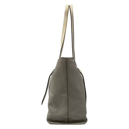 Miu Miu Tote Gray White Leather — view 4