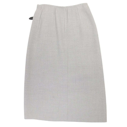 Hermes Martin Margiela Era Wool Wrap Skirt Knee Length Calf Lambskin Vintage 36 — view 2
