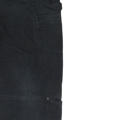 Balenciaga Soft Hand Wide Cargo Denim Pants Baggy M Black — view 8