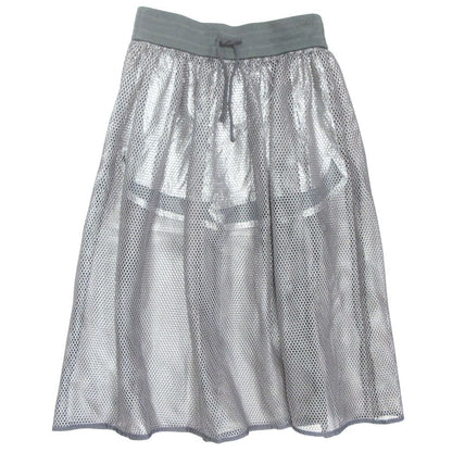 Dior Shorts Docking Mesh Long Skirt Silver Gray