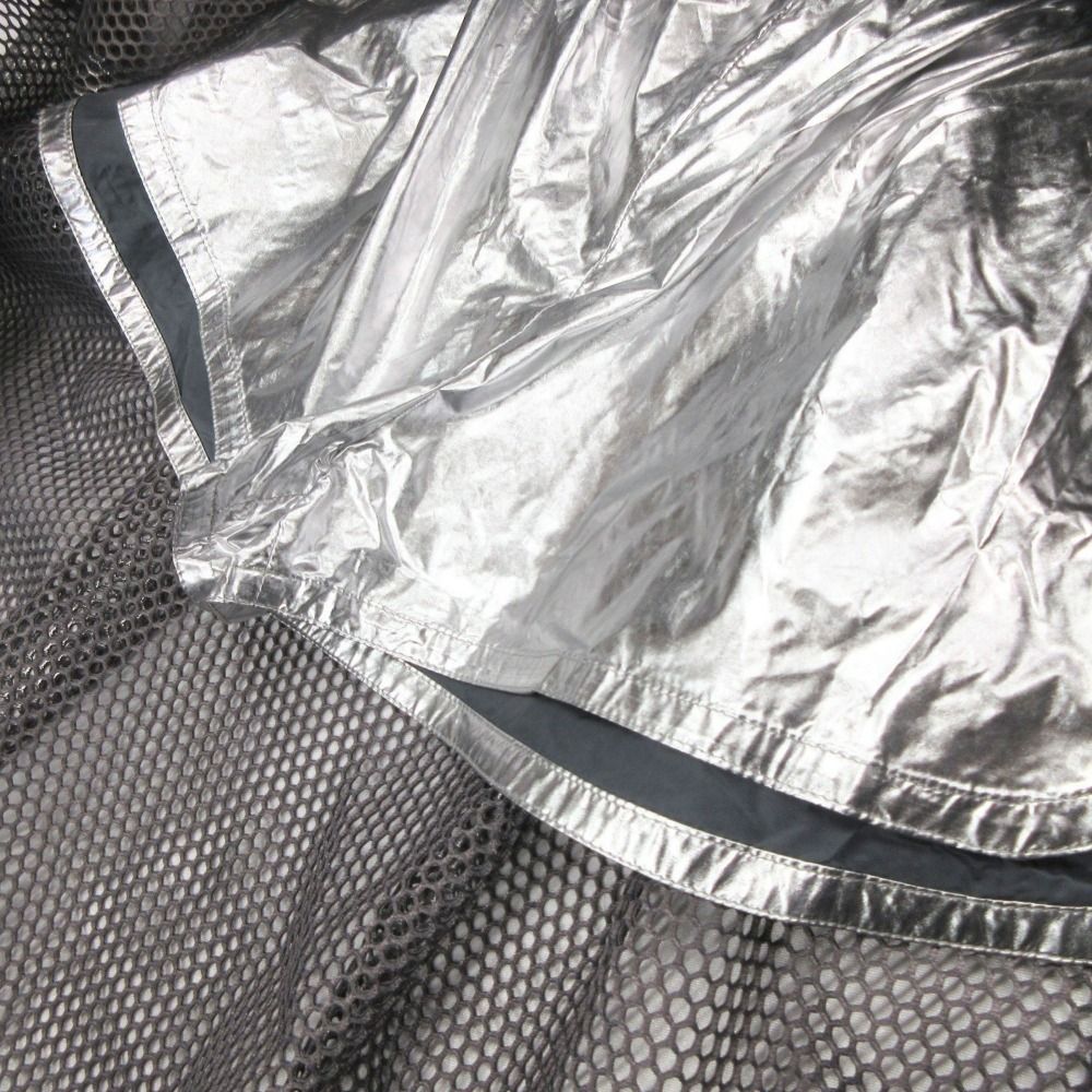 Dior Shorts Docking Mesh Long Skirt Silver Gray — view 5