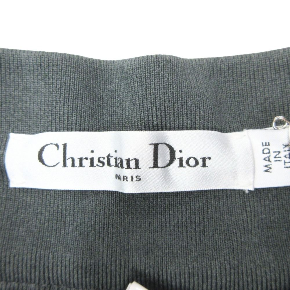 Dior Shorts Docking Mesh Long Skirt Silver Gray — view 7