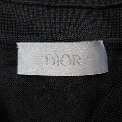 Dior Bee Wool Polo Shirt High Gee Knit Long Sleeve One Point Bee Embroidery — view 8