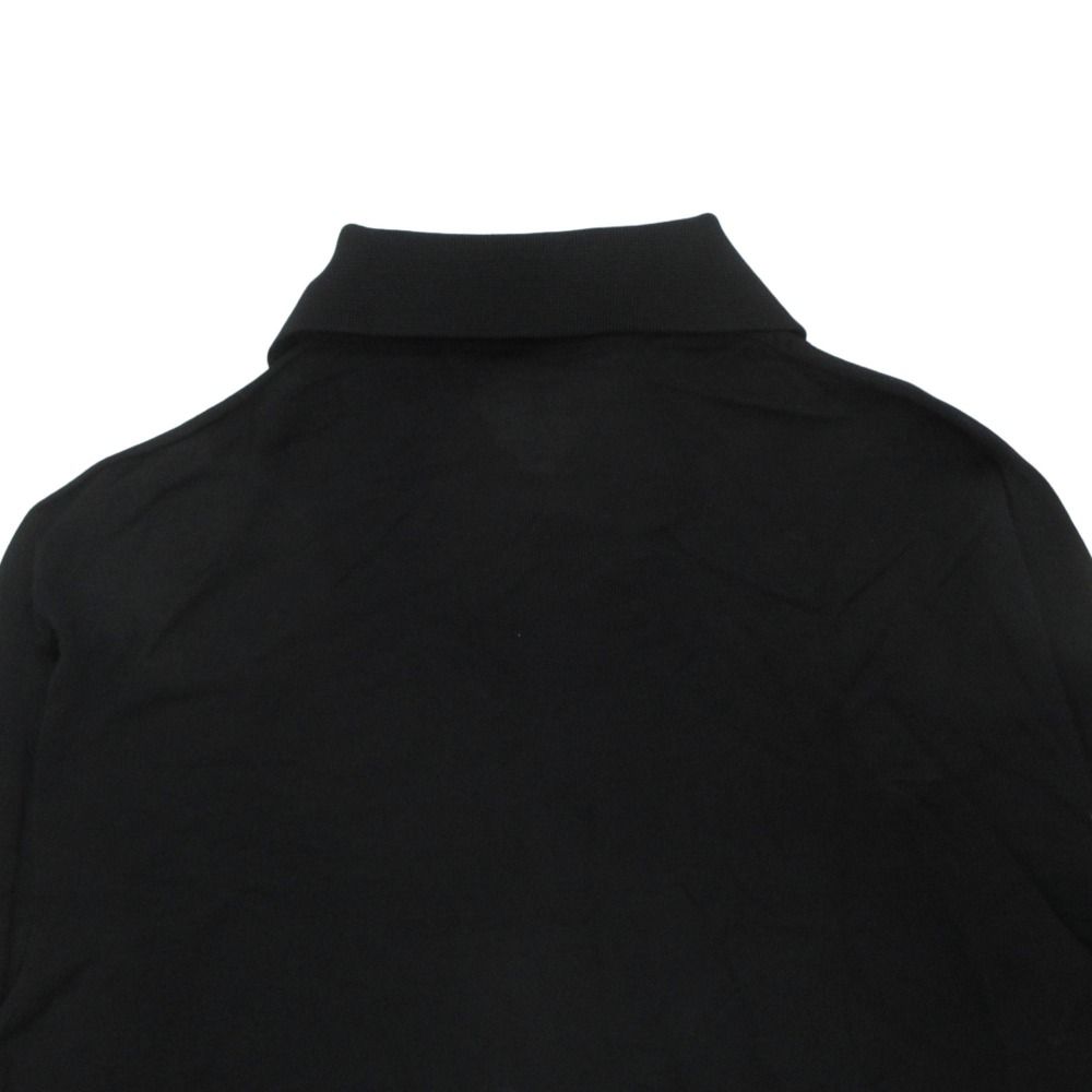 Dior Bee Wool Polo Shirt High Gee Knit Long Sleeve One Point Bee Embroidery — view 4