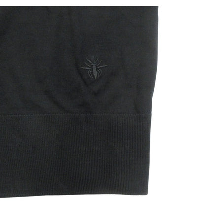 Dior Bee Wool Polo Shirt High Gee Knit Long Sleeve One Point Bee Embroidery — view 6