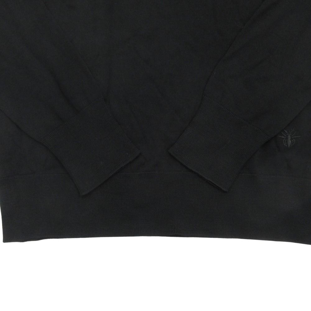 Dior Bee Wool Polo Shirt High Gee Knit Long Sleeve One Point Bee Embroidery — view 5