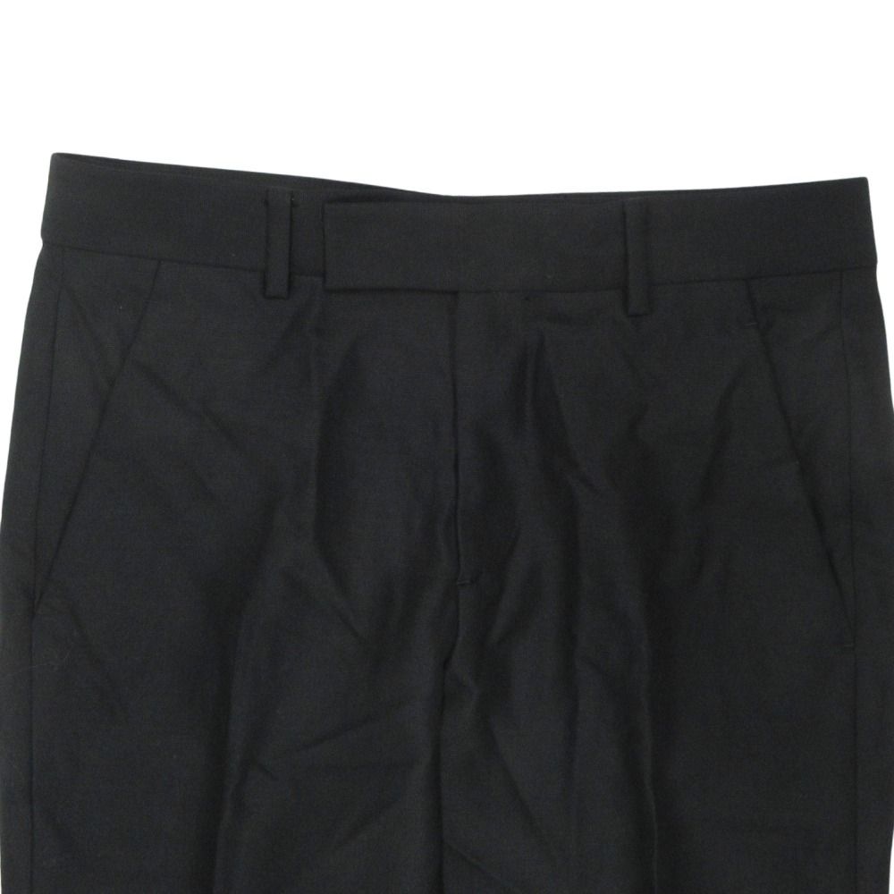 Dior Trousers Tapered Pants Pleated Wool Mohair Blend 44 Black — view 3