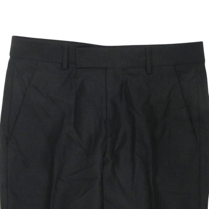 Dior Trousers Tapered Pants Pleated Wool Mohair Blend 44 Black — view 3