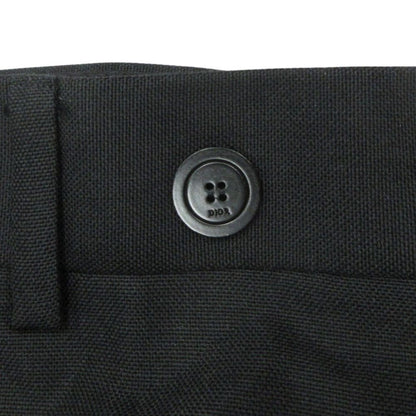 Dior Trousers Tapered Pants Pleated Wool Mohair Blend 44 Black — view 6