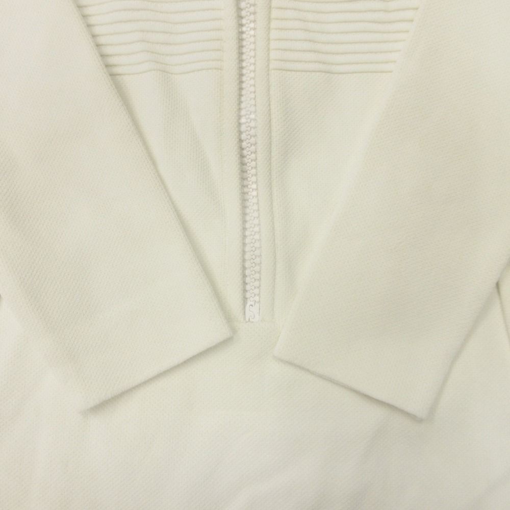 Dior Half Zip Jersey Dress Jacquard Logo Knit 40 White — view 4