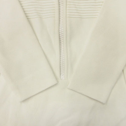 Dior Half Zip Jersey Dress Jacquard Logo Knit 40 White — view 4