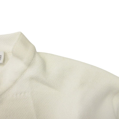 Dior Half Zip Jersey Dress Jacquard Logo Knit 40 White — view 7