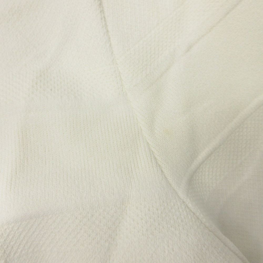 Dior Half Zip Jersey Dress Jacquard Logo Knit 40 White — view 9